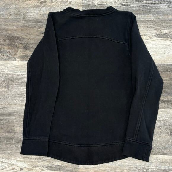 Lululemon Fleece Be True Crew Black Women 8 M/L Side Zip Pullover Sweatshirt - Picture 3 of 7